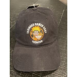 Shonen Jump Naruto Shippuden Ichiraku Ramen Shop Adjustable Black Hat Cap